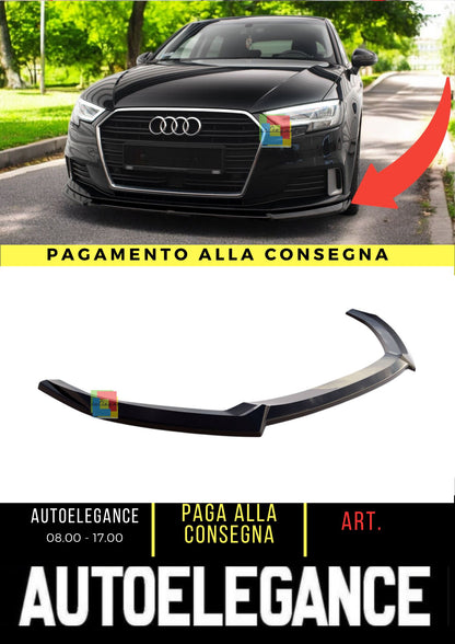 😍Splitter anteriore V.2 Adatto Per Audi A3 Sportback 8V Facelift😍