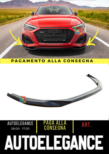 😍Splitter anteriore V.1 ADatto Per Audi RS4 B9 Facelift😍