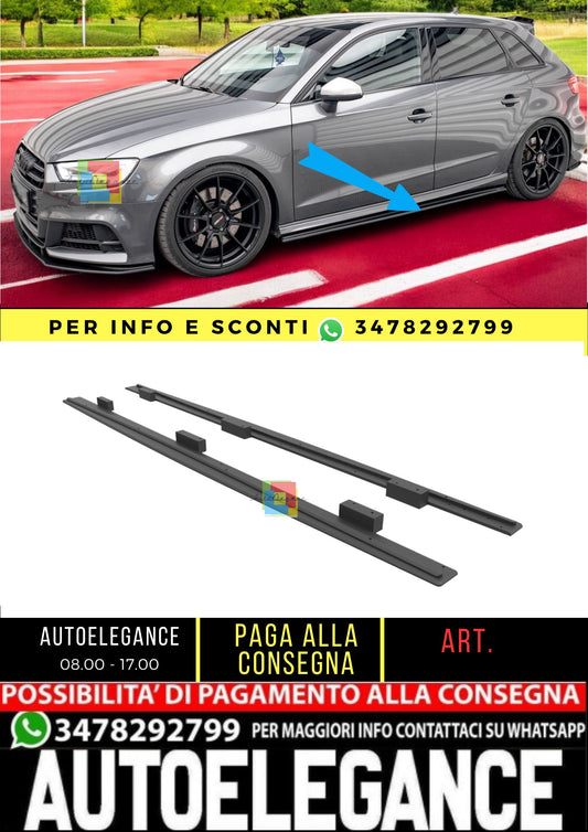⭐️Street Pro Side Skirts Suitable For Audi S3/A3 S-Line Sportback 8V⭐️