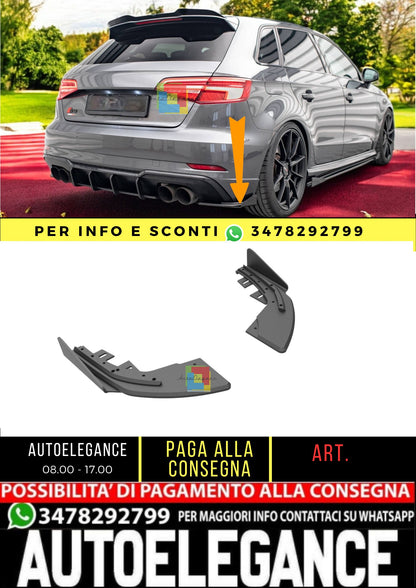 ⭐️Street Pro Rear Splitter+flap Suitable For Audi S3 Sportback 8V ⭐️