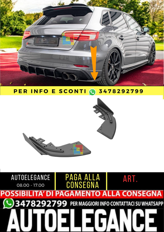 ⭐️Street Pro Rear Splitter+flap Suitable For Audi S3 Sportback 8V ⭐️