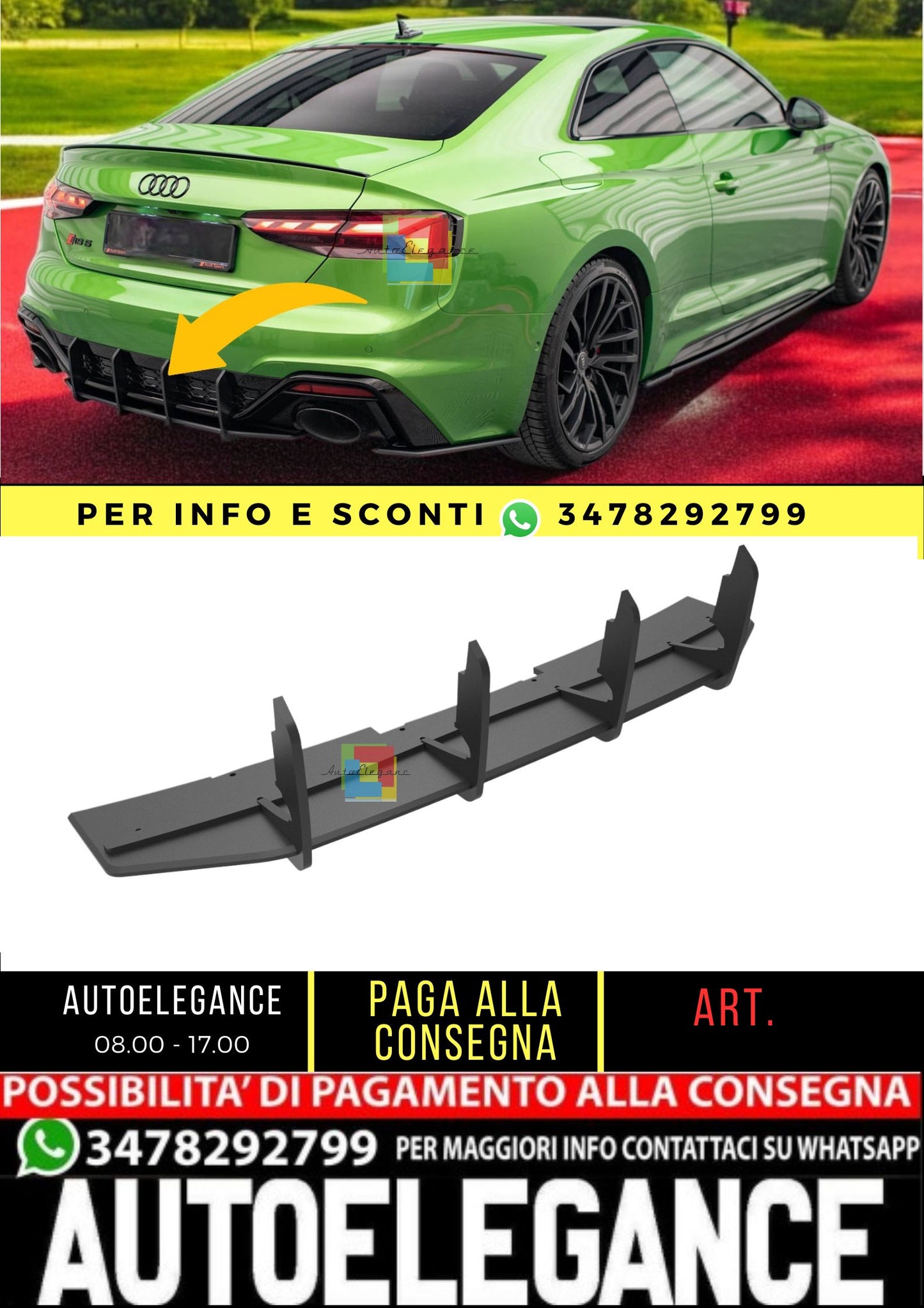 ⭐️Street Pro Diffusers Suitable For Audi RS5 F5 Facelift⭐️