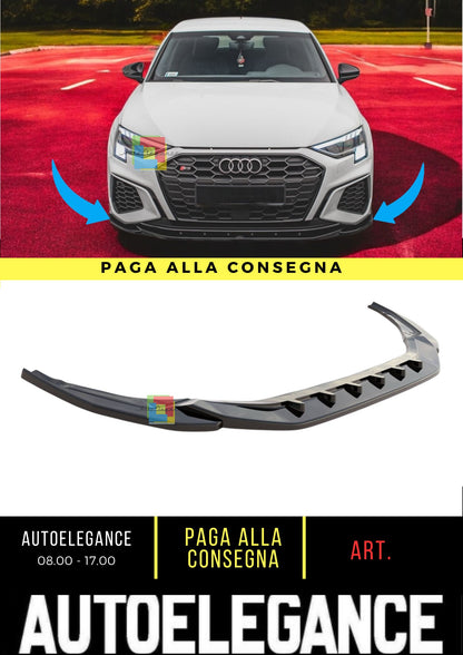 😎Splitter Anteriore V.4 Adatto Per Audi S3 / A3 S-Line 8Y😎