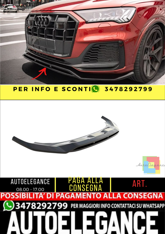 ✨Splitter  Anteriore ADATTO Per Audi SQ7/Q7 S-Line Mk2 (4M) 2019+✨