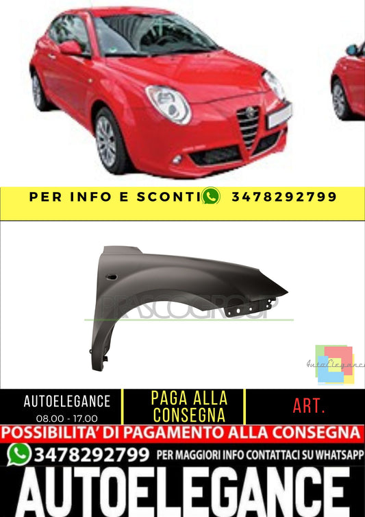 ✨AA2103013 PARAFANGO ANTERIORE DESTRO ADATTO PER ALFA ROMEO - MITO 2008-2016✨