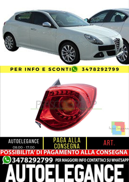 ✨AA3444153 FANALE POSTERIORE DESTRO PER ALFA ROMEO - GIULIETTA 2010-2016✨