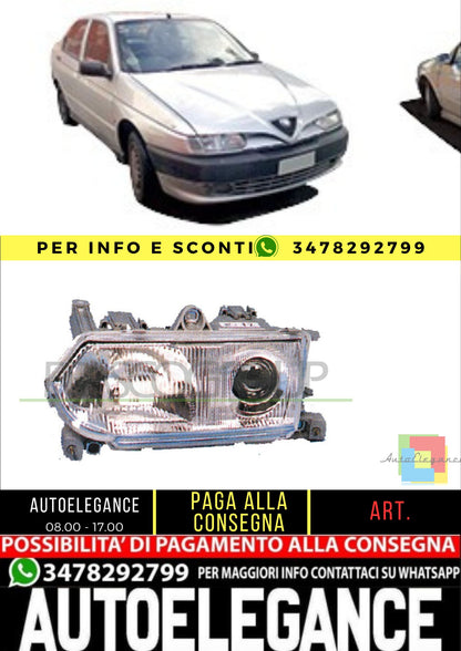 🔥AA0704704 PROIETTORE SINISTRO H1+H1-MANUALE PER ALFA ROMEO 145/146 94-99🔥