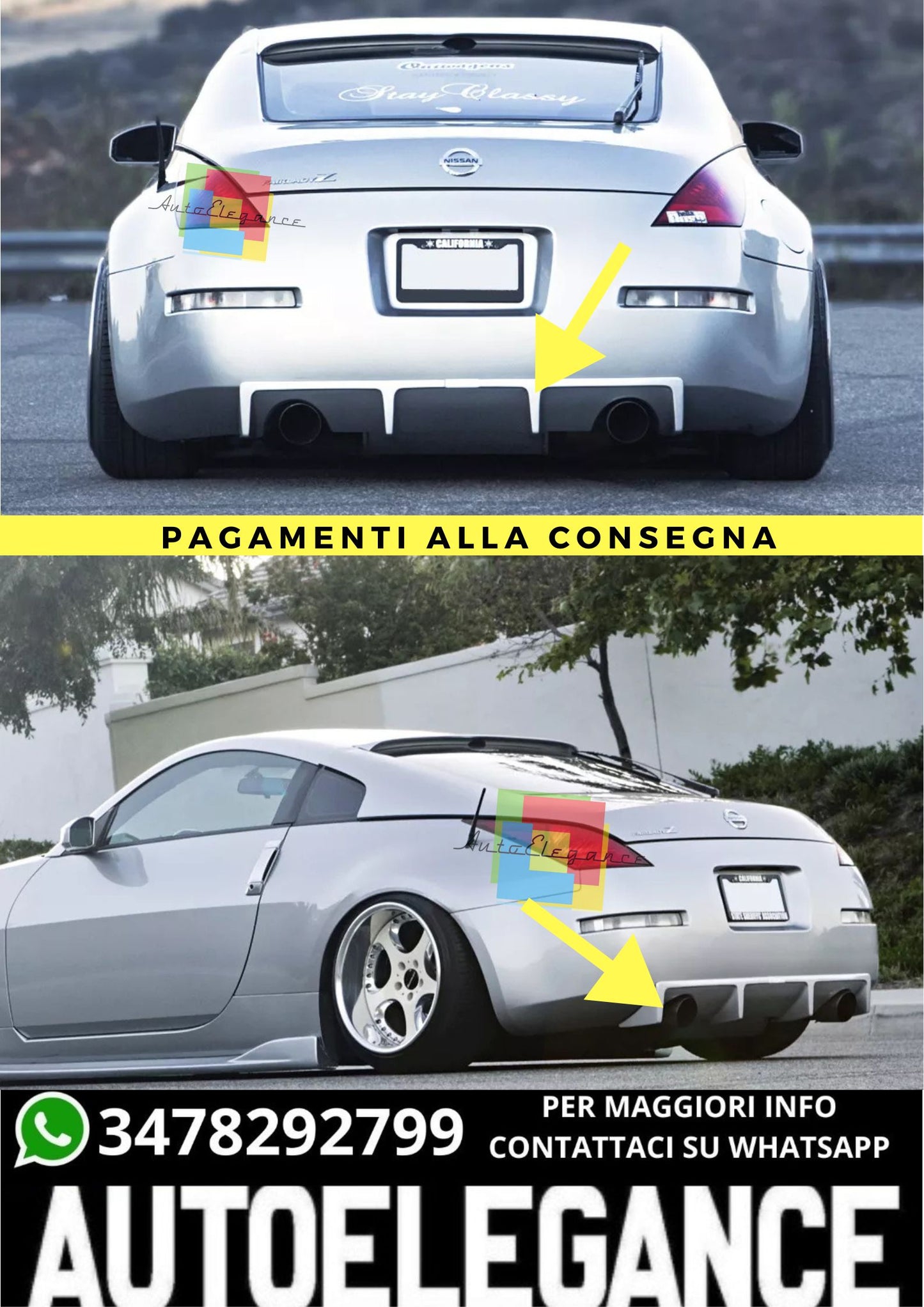🔥DIFFUSORE  ADATTO PER NISSAN 350Z🔥