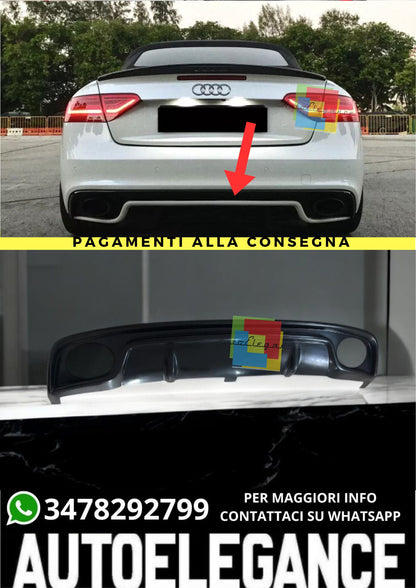 🔥DIFFUSORE  ADATTO PER  AUDI A5 8T S-LINE ( 2012 - 2016 ) 🔥