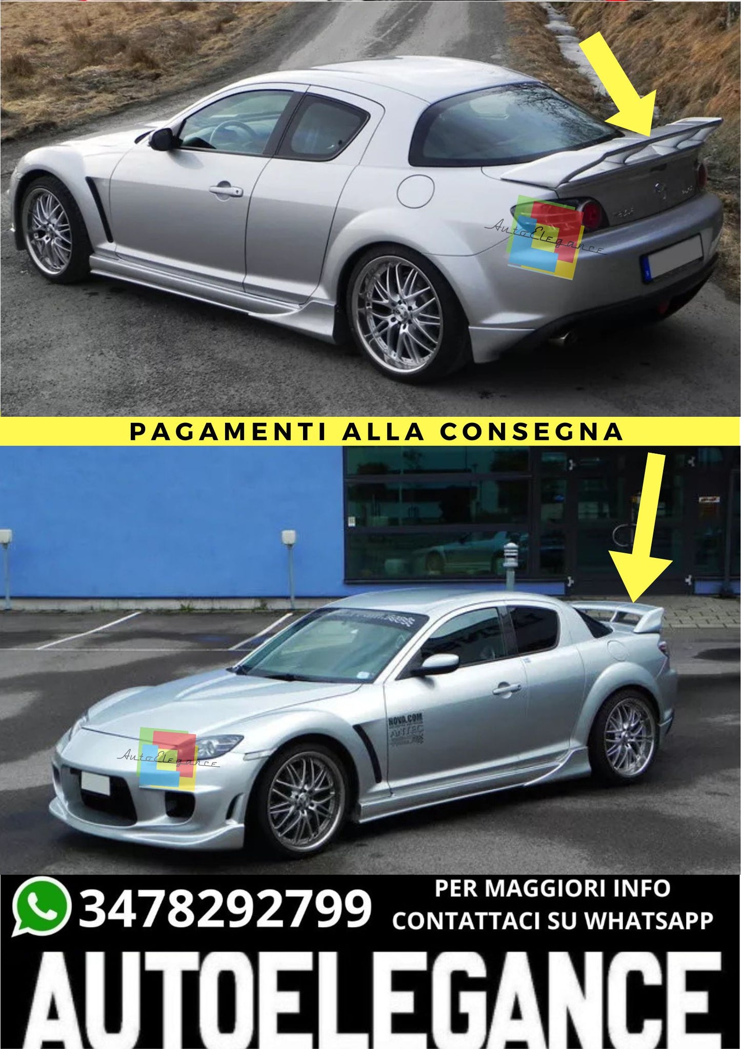 🔥SPOILER ADATTO PER MAZDA RX-8 ( RX8 ) 🔥