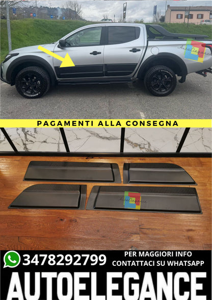 DOOR PROTECTION SUITABLE FOR FIAT FULLBACK 2015-2019 SPORTY MATT BLACK LOOK