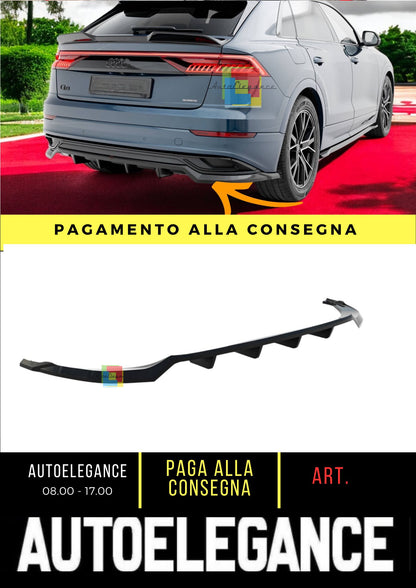 💎Splitter posteriore (con barre verticali) adatto per Audi Q8 Mk1💎