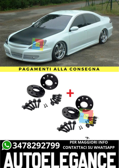 ⭐KIT 4 DISTANZIALI 16+20mm NERO ADATTO PER PEUGEOT 607 dal 2000 al 2011 5 fori⭐