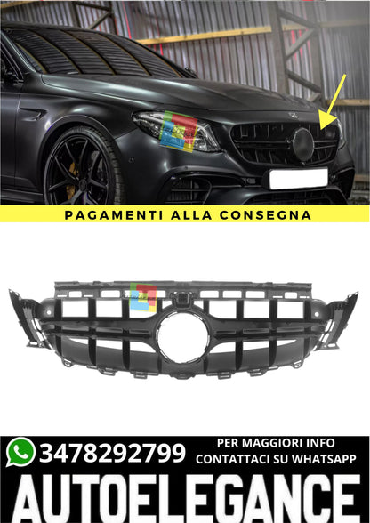❤️‍🔥GRIGLIA RADIATORE ADATTA PER MERCEDES CLASSE E W213 S213 NERO LUCIDO❤️‍🔥