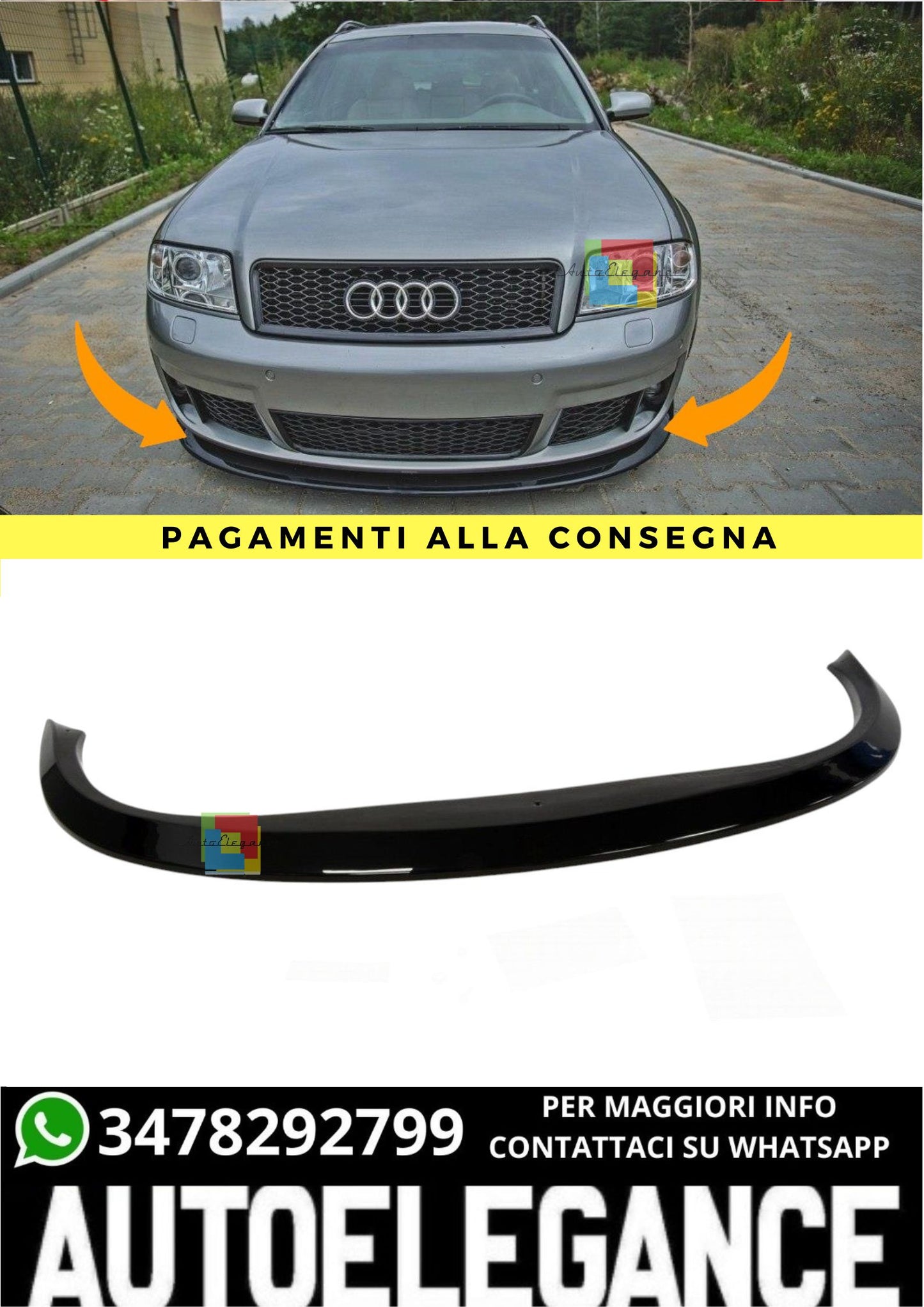 🔥Front Splitter Suitable For Audi RS6 C5🔥
