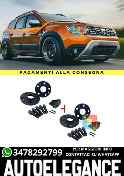 ⭐KIT 4 DISTANZIALI 16+20mm NERO ADATTO PER DACIA Duster II (SR, HM) dal 2018⭐