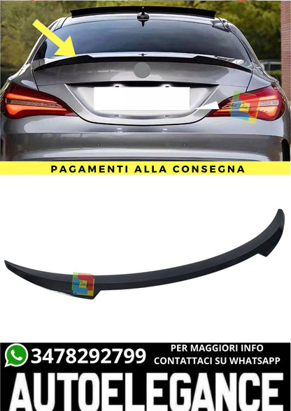 ❤️‍🔥SPOILER POSTERIORE PER MERCEDES CLA W117 C117 X117 NERO LUCIDO ALETTON❤️‍🔥