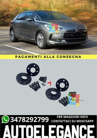 ⭐KIT 4 DISTANZIALI 16+20mm NERO ADATTO PER CITROEN DS5 dal 2015 al 2018⭐