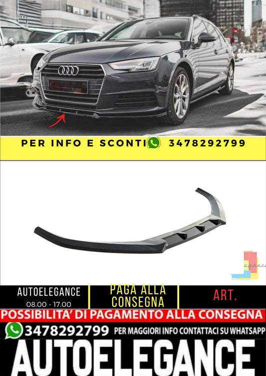 ✨Splitter  Anteriore V1 ADATTO  per Audi A4 B9 (2015-2019) ✨