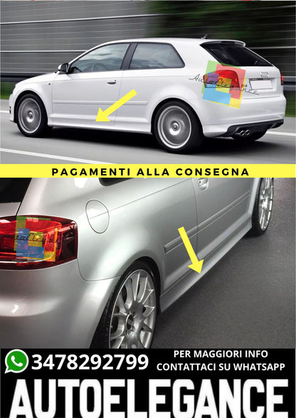 MINIGONNE LATERALI ADATTO PER AUDI A3 8P