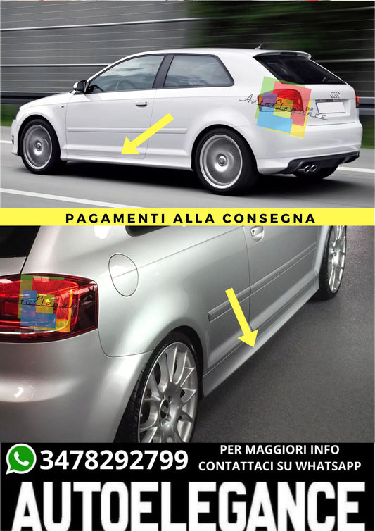 MINIGONNE LATERALI ADATTO PER AUDI A3 8P