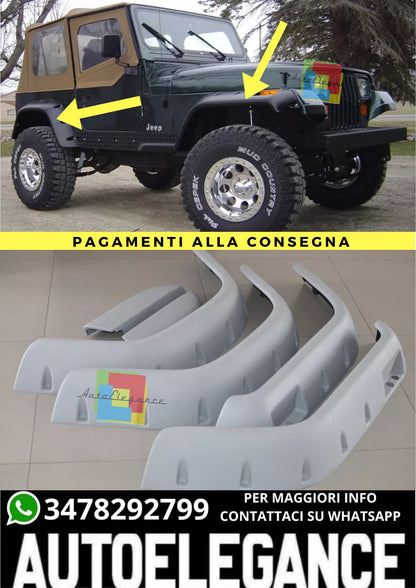 🔥KIT EXTENSIONS ADATTO PER  JEEP WRANGLER YJ ( 1987 - 1996 )🔥