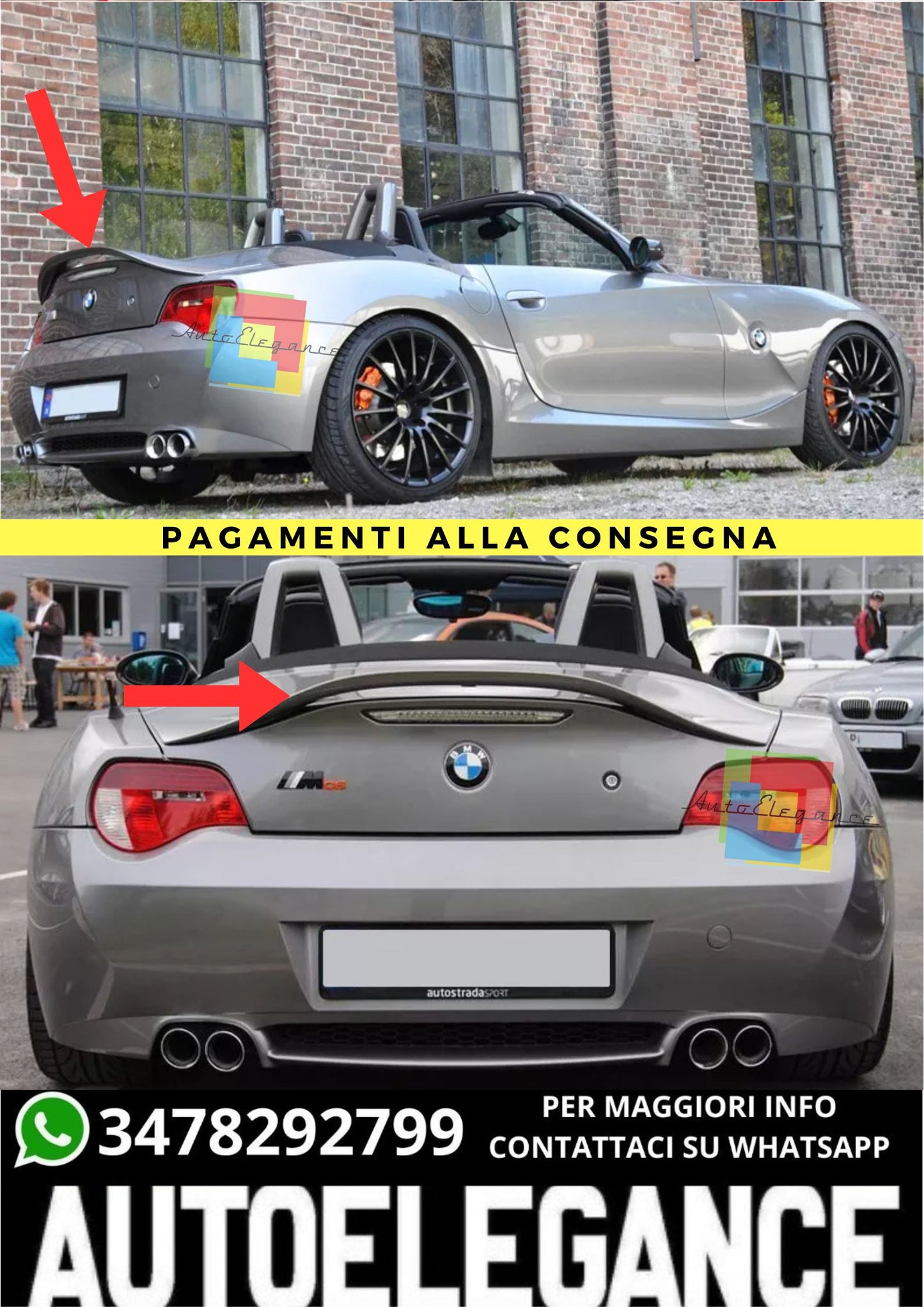 🔥SPOILER ADATTO PER  BMW Z4 E85 🔥
