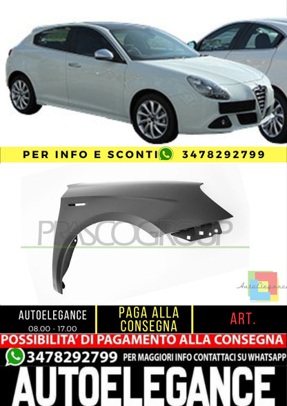 ✨AA3443013 PARAFANGO ANTERIORE DESTRO PER ALFA ROMEO - GIULIETTA 10-16✨