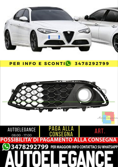 ✨AA0922134 GRIGLIA SINISTRA ANTERIORE CON SEDE FENDI PER ALFA ROMEO GIULIA 15+✨