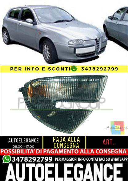 🔥AA3404303 FANALE DESTRO-BIANCO ANTERIORE PER ALFA ROMEO 147🔥