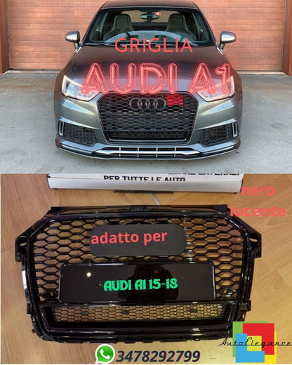 ✨✨Griglia radiatore 15-18 RENNSPORT-OPTIK ADATTA PER audi A1 15-18 ✨✨
