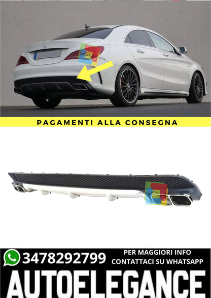 ❤️‍🔥Diffusore posteriore terminale di scarico doppio per Mercedes CLA C117❤️‍🔥