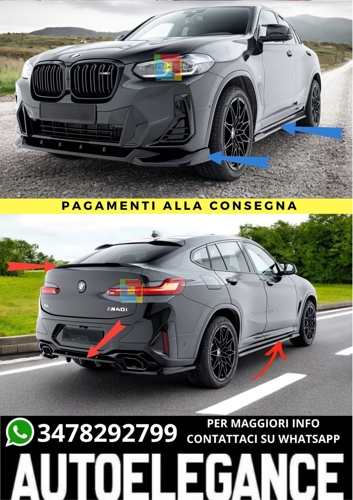 🔥Bodykit  V.3 Adatto Per  BMW X4 M-Pack G02 Facelift🔥