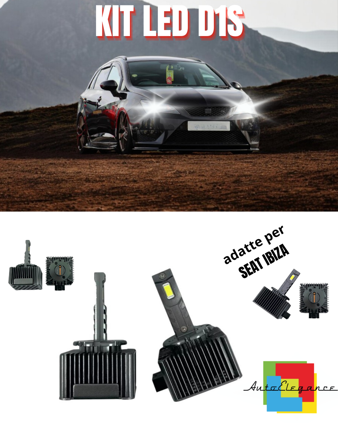 ⭐D1S LED 6000K LAMPS FROM XENON TO LED MATRIX SUITABLE FOR SEAT IBIZA ⭐