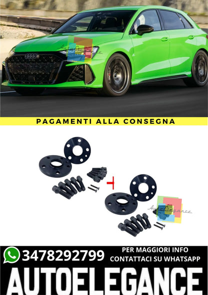 🔥KIT 4 DISTANZIALI 16+20mm BLACK AUDI A3 (8Y) dal 2019🔥