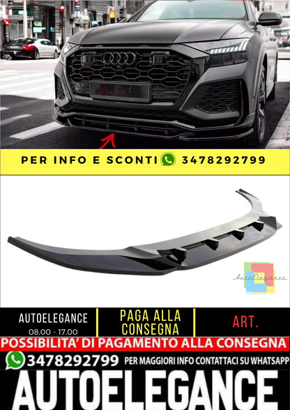 ✨SPLITTER V2 Design Lucido ADATTO PER Audi RSQ8 MK1 2019+✨