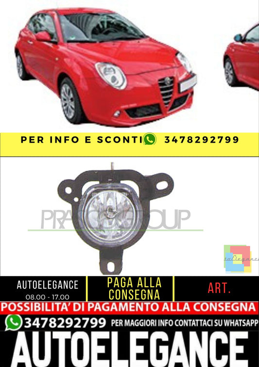 ✨AA2104414 FENDINEBBIA SINISTRO PER ALFA ROMEO MITO 08-16✨