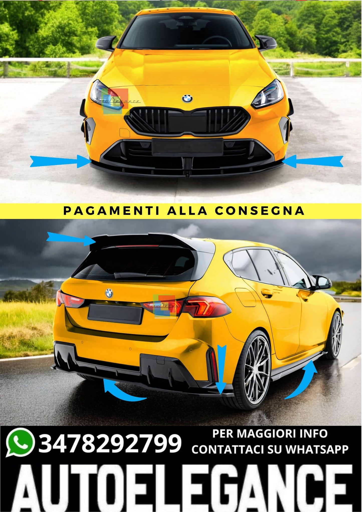 🔥Bodykit  V.1 Adatto Per  BMW 1 M-Pack F70🔥