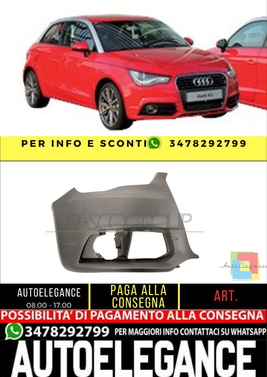 ✨AD1201103 FRONT BUMPER RIGHT-PRIMED FOR AUDI A1 2010-2014✨