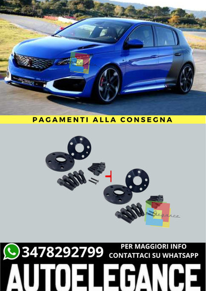 🔥KIT 4 DISTANZIALI  16+20mm adatto per PEUGEOT 308 II dal 2013 5 fori🔥