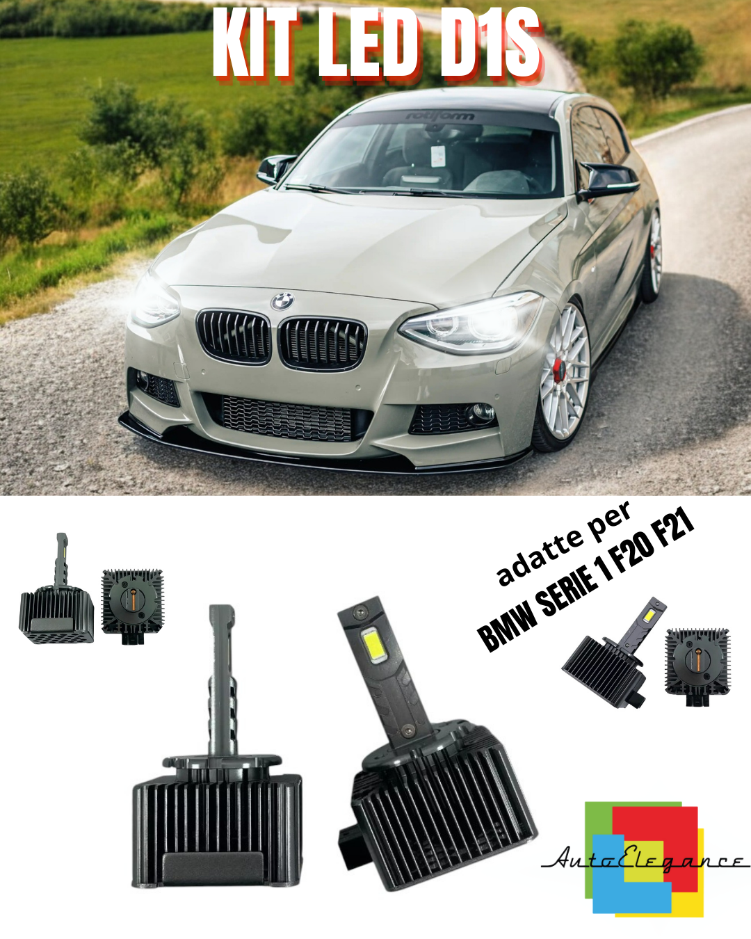⭐D1S LED 6000K XENON TO LED MATRIX LAMPS SUITABLE FOR BMW 1 SERIES F20 F21 ⭐