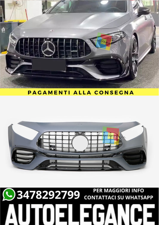 ❤️‍🔥Paraurti anteriore A45 AMG Look 1:1 adatto per Mercedes Classe A W177❤️‍🔥