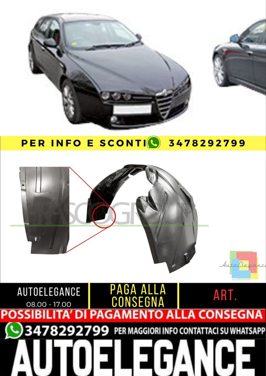 🔥AA0903603 PASSARUOTA ANTERIORE DESTRO ADATTO PER ALFA ROMEO 159 2005-2011🔥