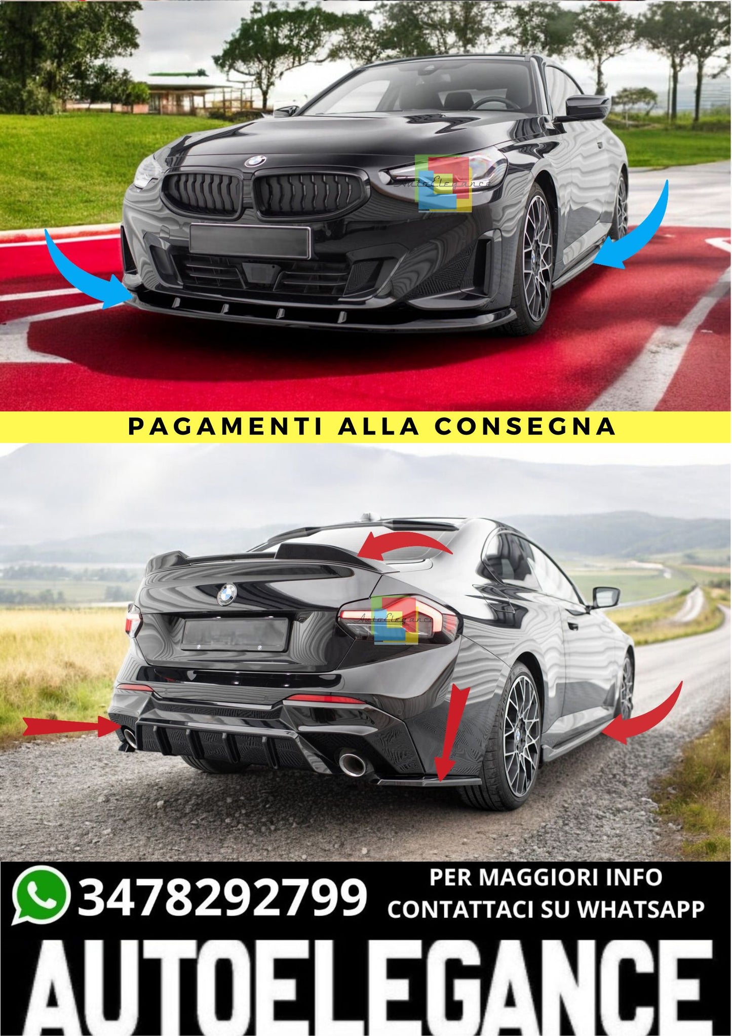 🔥Bodykit  V.1 Adatto Per BMW 2 Coupe G42🔥