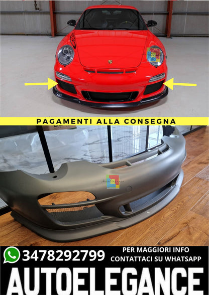 🤩PARAURTI ANTERIORE Porsche 911 997 mk2 2008-2012 LOOK GT3🤩