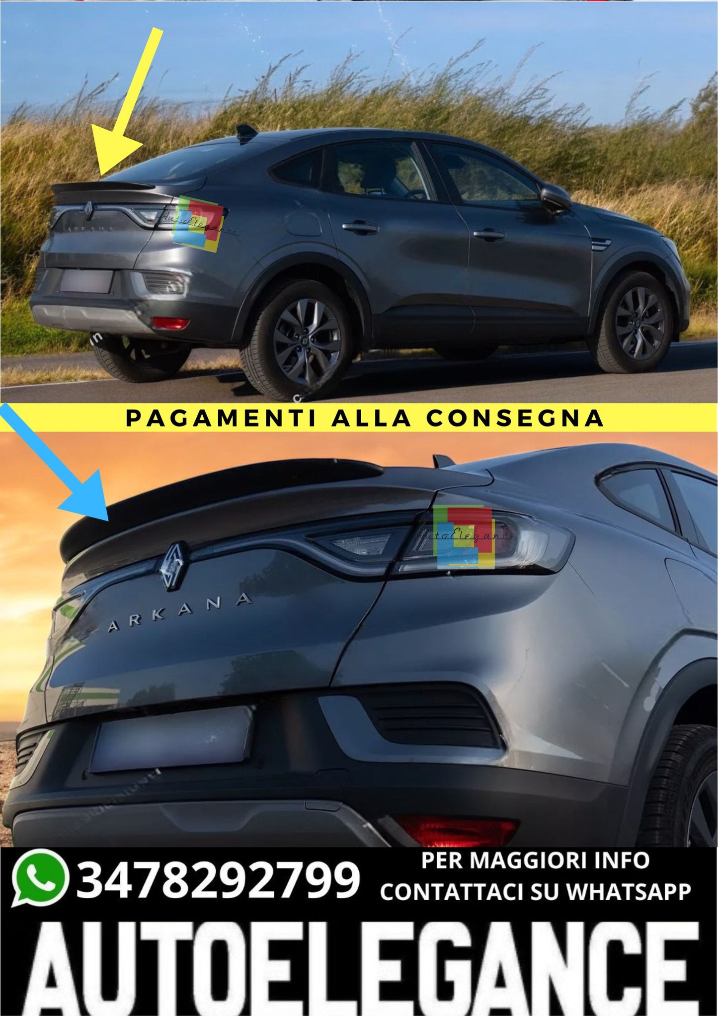 ❤️‍🔥SPOILER ADATTO PER RENAULT ARKANA❤️‍🔥