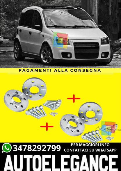 🔥KIT 4 DISTANZIALI 12+16mm SPARCO FIAT Panda II 100hp (169) - dal 2004 al 201🔥
