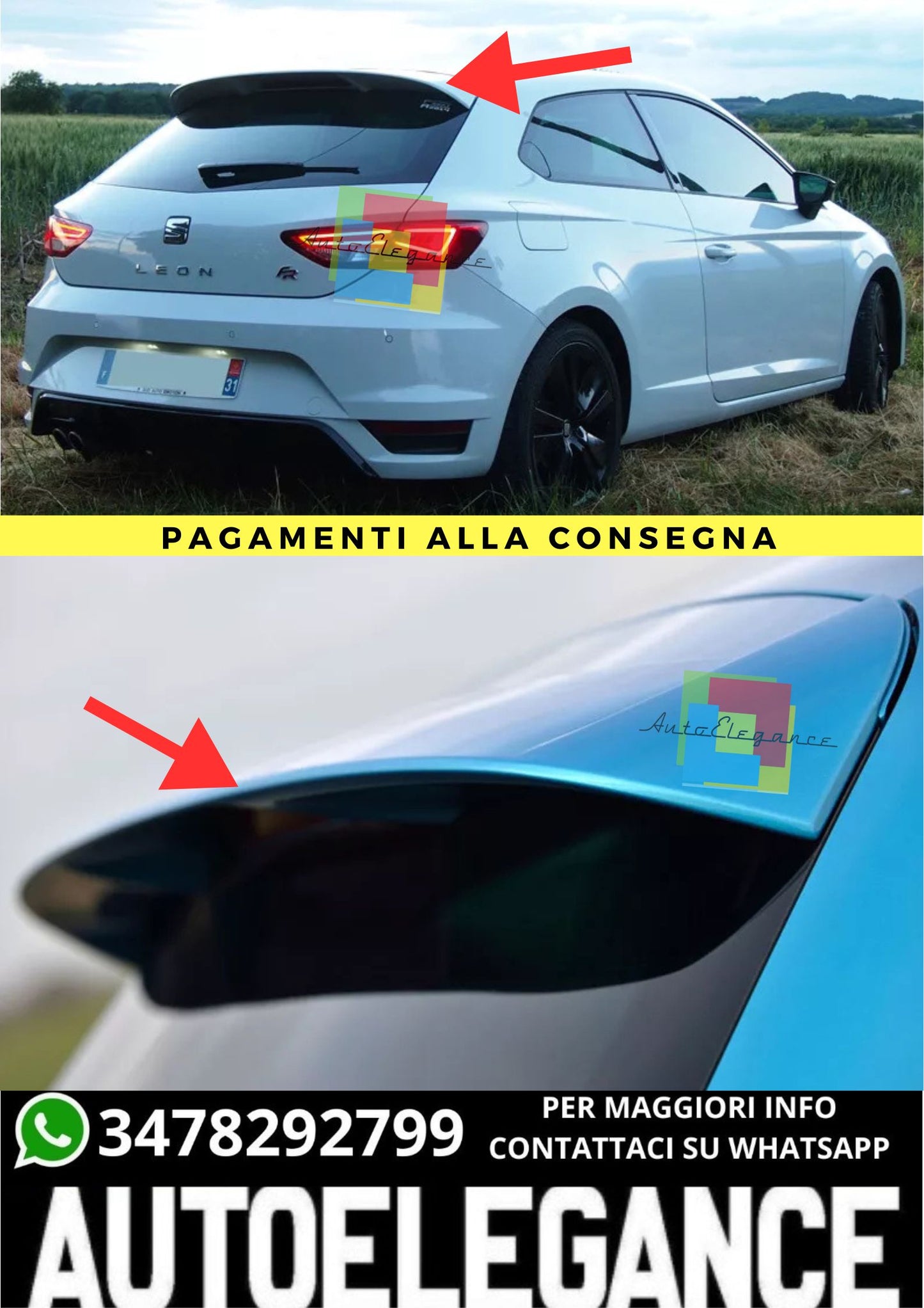🔥SPOILER  ADATTO PER  SEAT LEON SC 5F 🔥