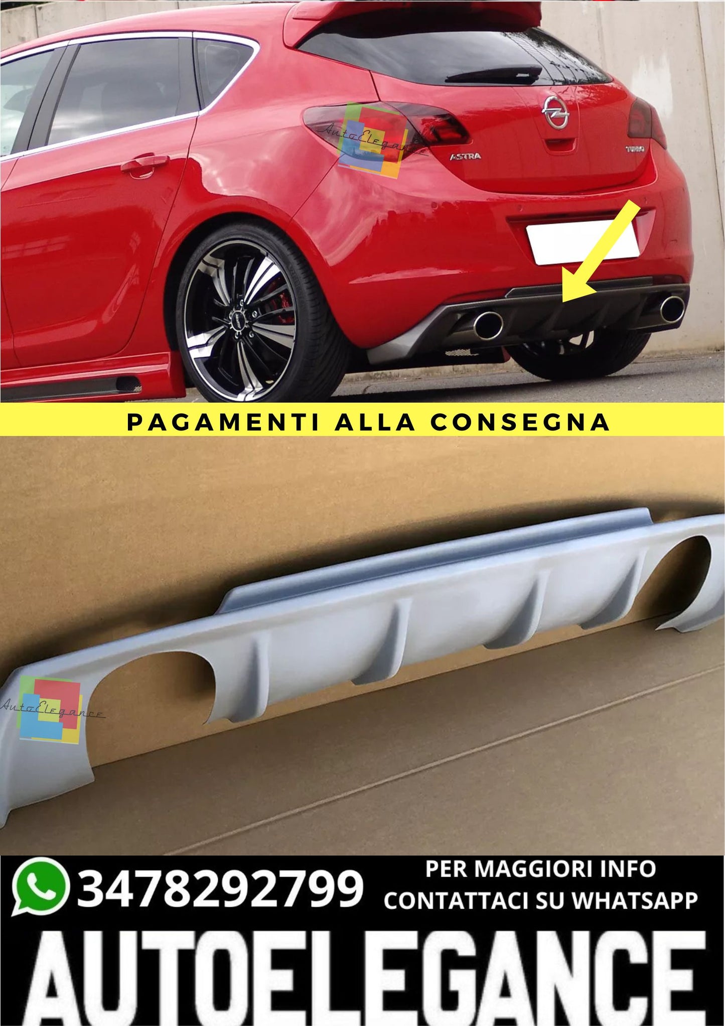❤️‍🔥DIFFUSORE ADATTO PER  OPEL ASTRA J❤️‍🔥