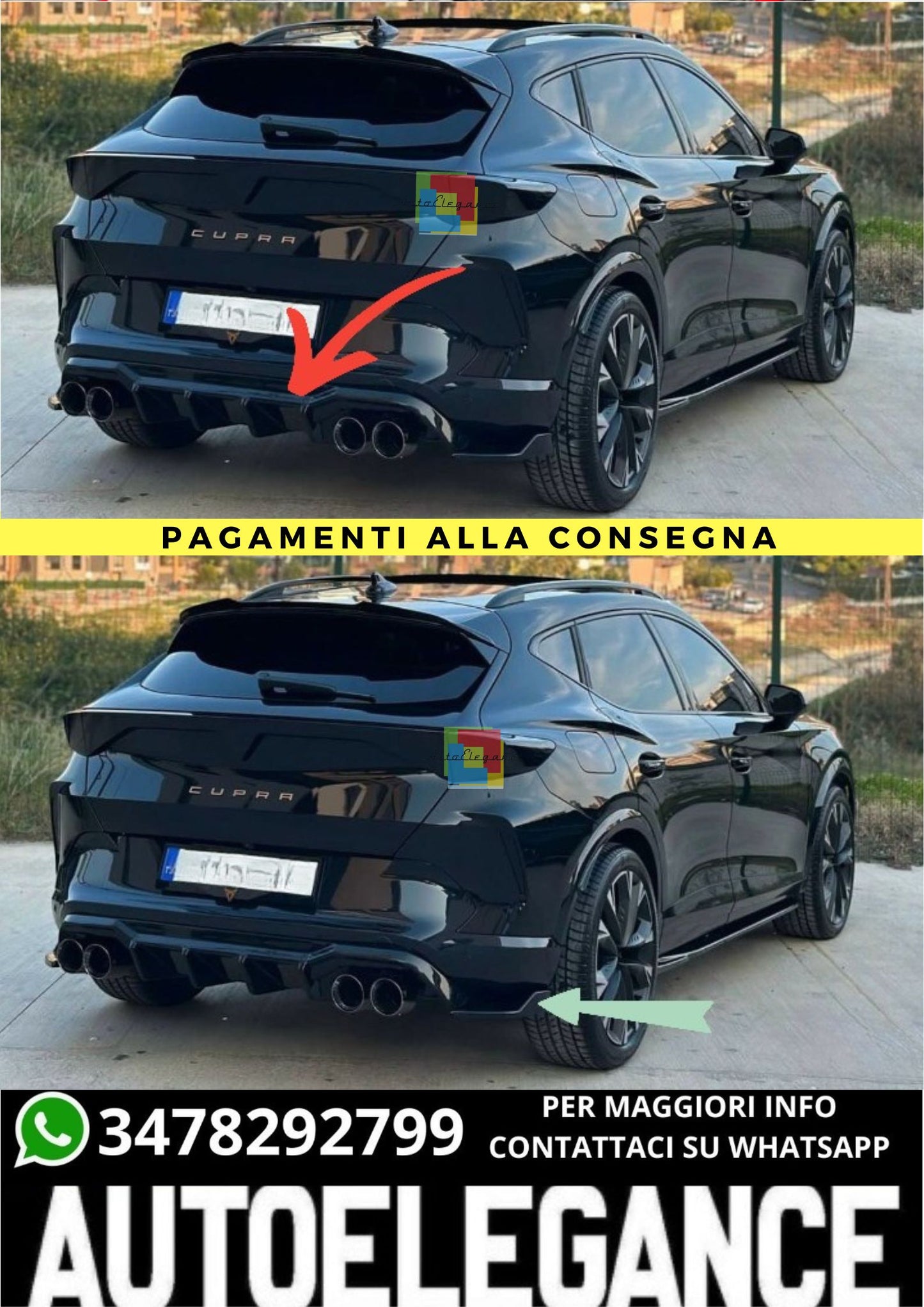❤️‍🔥Dam diffusore posteriore adatto per Cupra formentor 2025+❤️‍🔥
